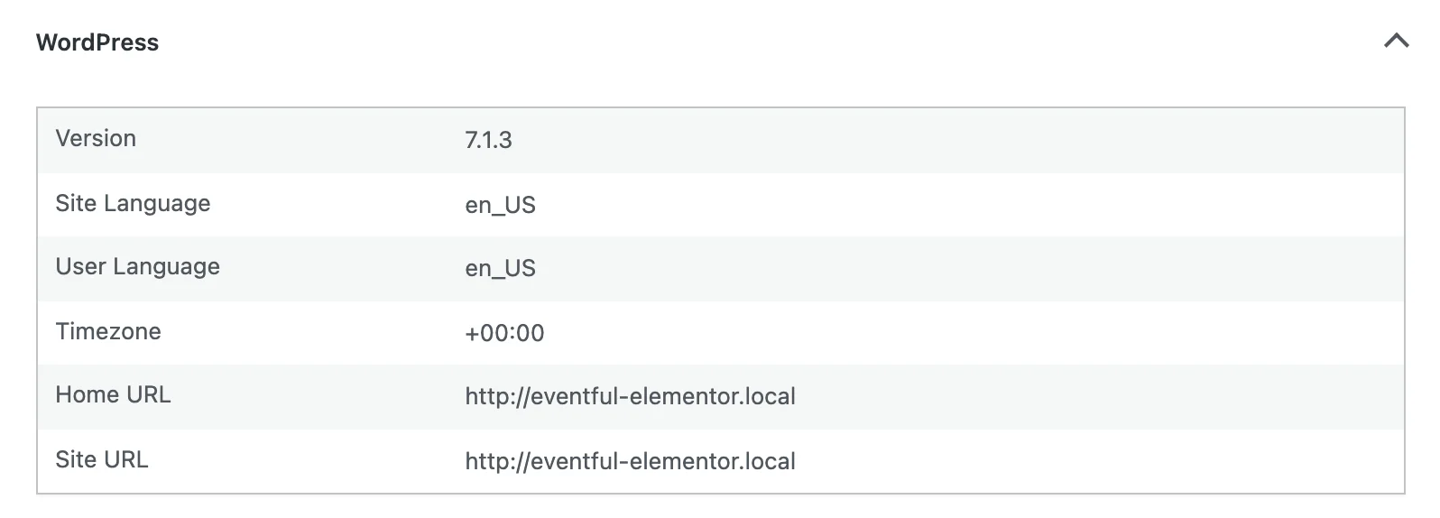Copy site info for an Eventful support ticket from Tools, Site Health, Info
